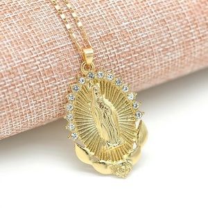 Mother Mary religious necklace
